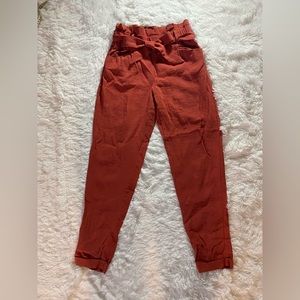 Zara - Salmon pants with ribbon